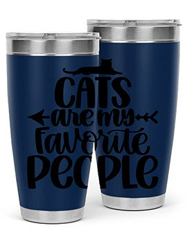 Cats Are My Favorite People Style 90#- cat- Tumbler