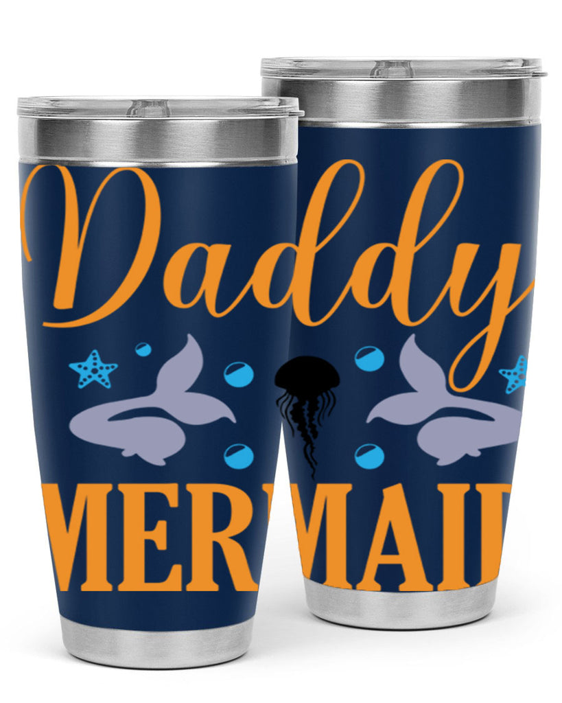 Daddy Mermaid Design 113#- mermaid- Tumbler