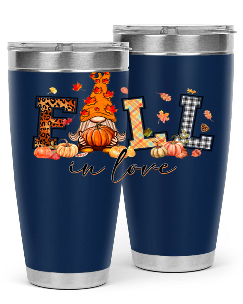 FALLinloveFallGnome 151#- fall- Tumbler