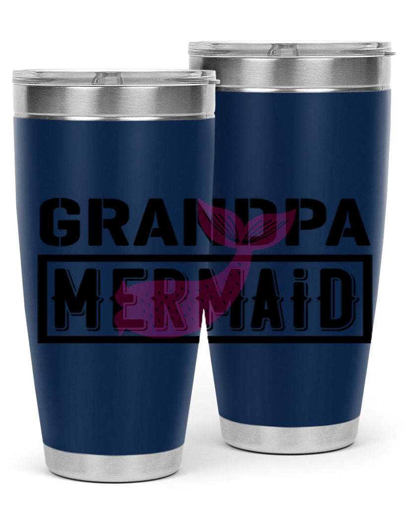 Grandpa mermaid 204#- mermaid- Tumbler