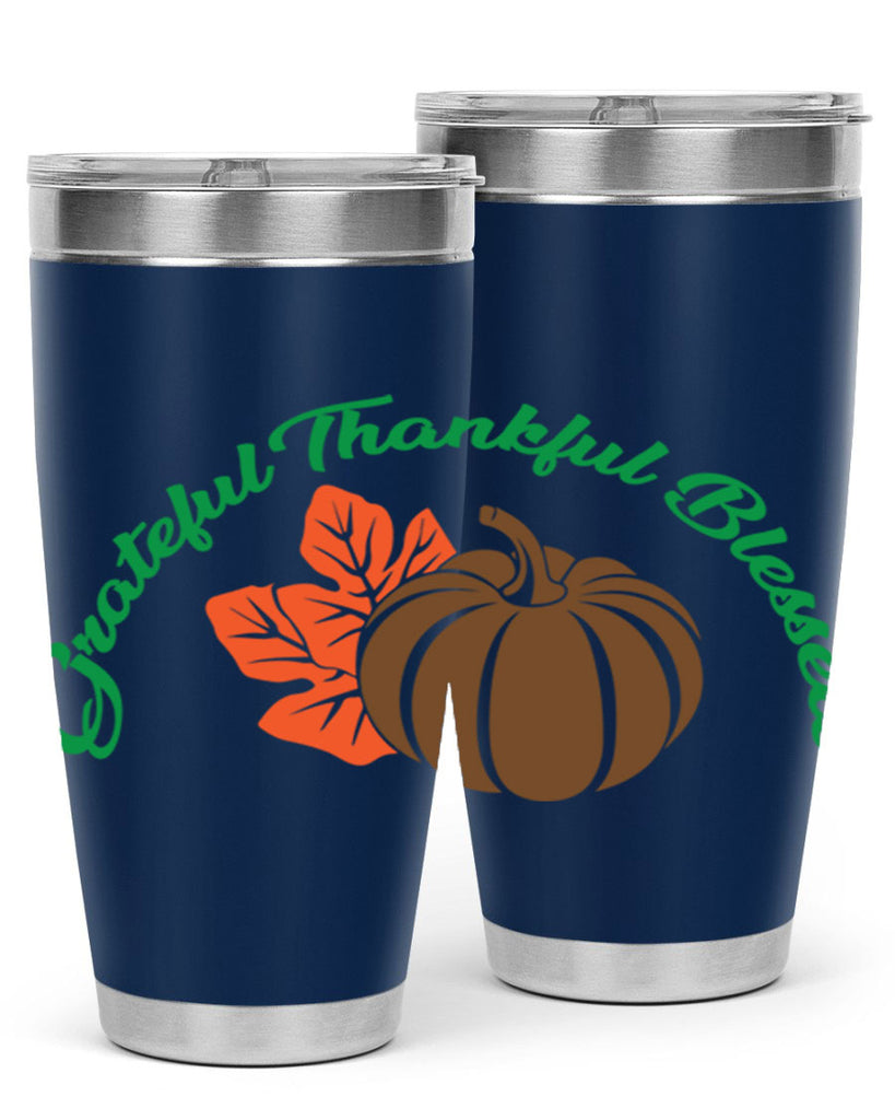 Grateful Thankful Blessed 214#- fall- Tumbler