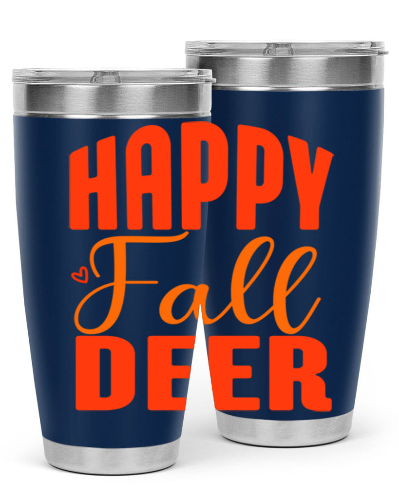 Happy Fall Deer Design 218#- fall- Tumbler