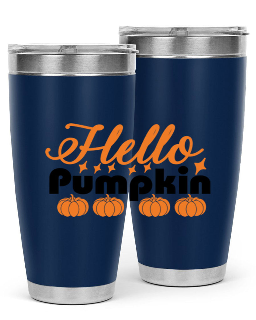 Hello Pumpkin 292#- fall- Tumbler