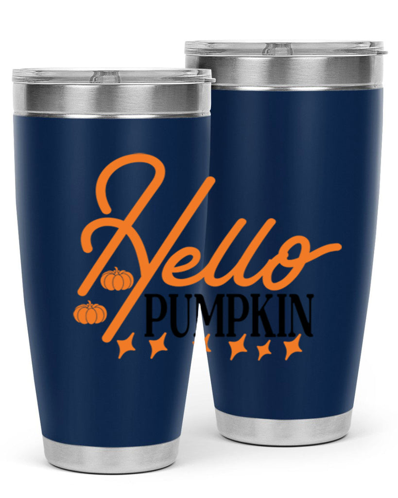 Hello Pumpkin 293#- fall- Tumbler