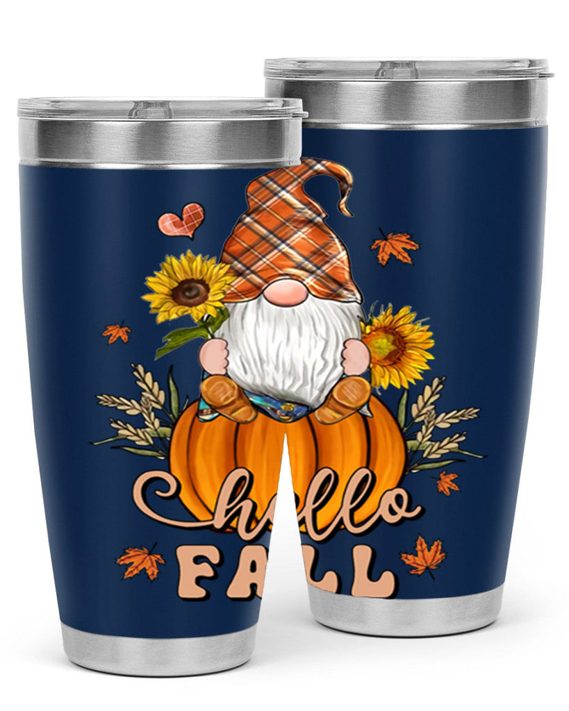 HelloFallAutumnGnome 298#- fall- Tumbler