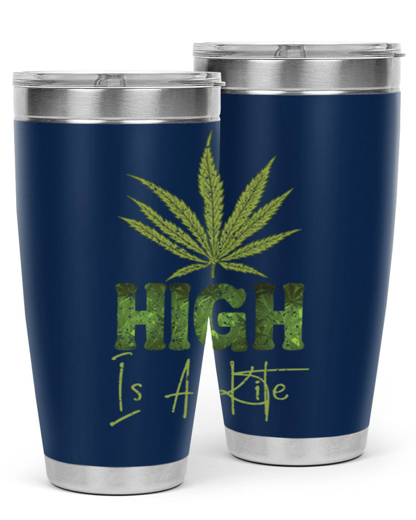 High Is A Kite Sublimation 115#- marijuana- Tumbler