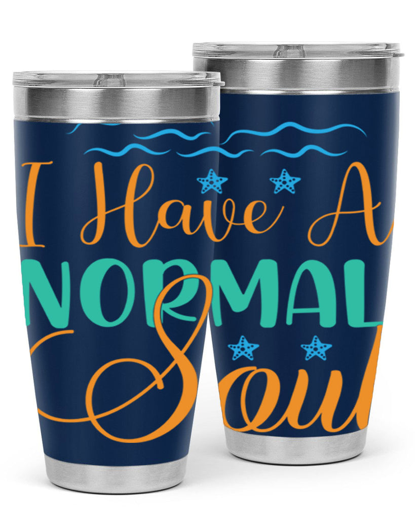 I Have a Normal Soul 229#- mermaid- Tumbler