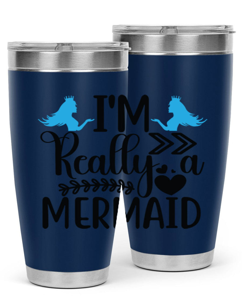 Im Really a Mermaid 262#- mermaid- Tumbler