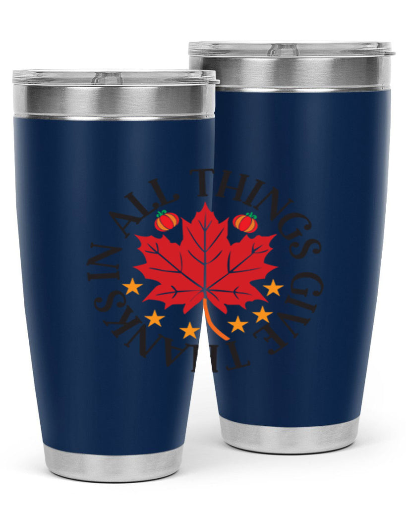 Inallthingsgivethanks 353#- fall- Tumbler