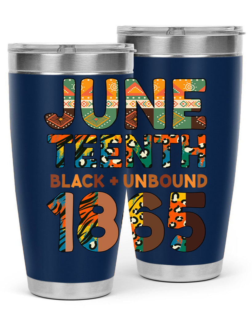 Juneteenth Black Unbound 1865 Png 33#- Juneteenth- tumbler