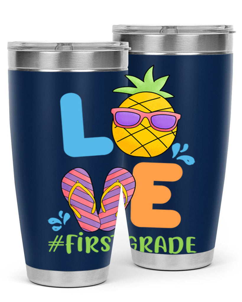 LOVE 1st Grade Summer Pineapple 8#- 1st grade- Tumbler