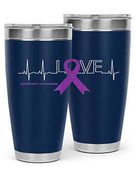 LOVE Gifts for Survivors National Alzheimers Awareness 191#- alzheimers- Tumbler