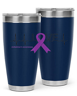 LOVE Gifts for Survivors National Alzheimers Awareness 192#- alzheimers- Tumbler