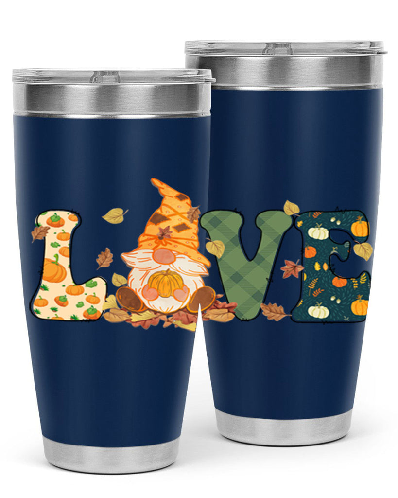 LOVEFallAutumnGnome 415#- fall- Tumbler