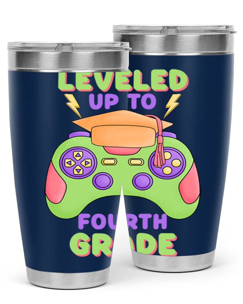 Leveled up to 4th Grade 16#- 4th  grade- Tumbler