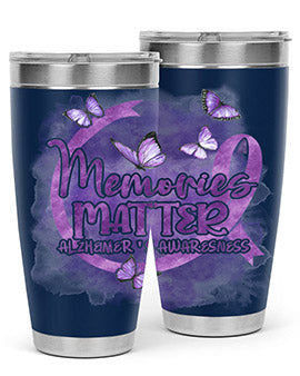 Memories Maer AlzheimerS Awareness 196#- alzheimers- Tumbler