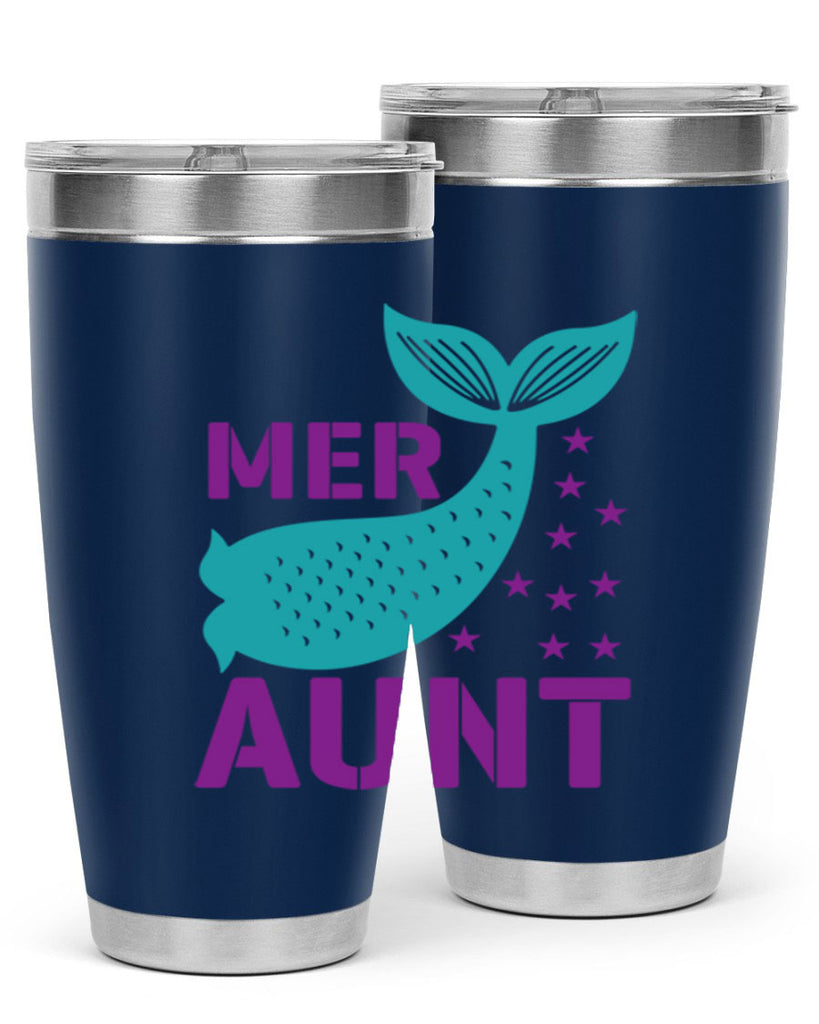 Mer Aunt 319#- mermaid- Tumbler