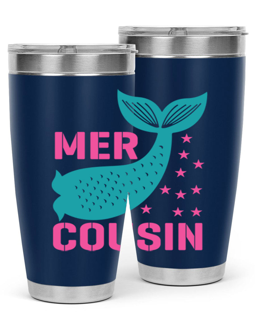 Mer Cousin 324#- mermaid- Tumbler