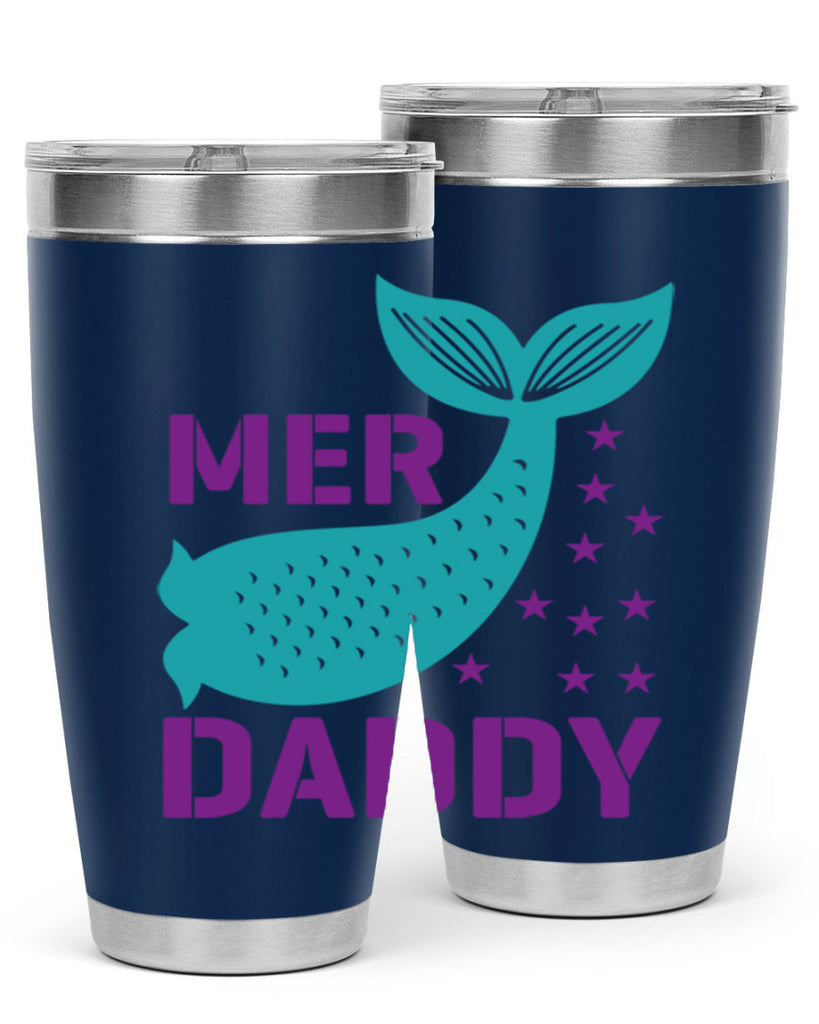 Mer Daddy 326#- mermaid- Tumbler
