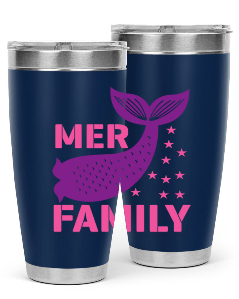 Mer Family 327#- mermaid- Tumbler