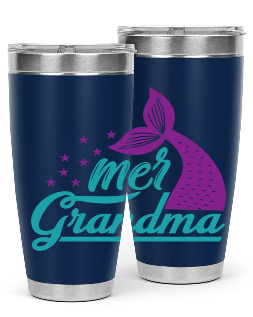 Mer Grandma 328#- mermaid- Tumbler