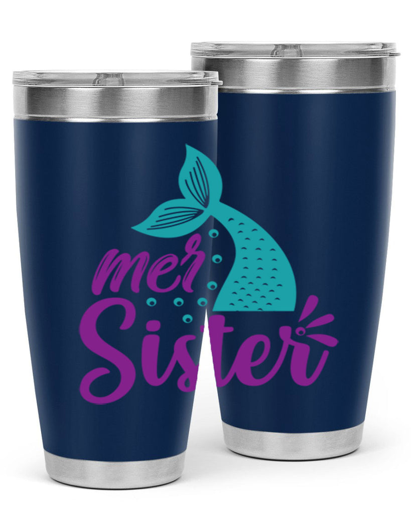 Mer Sister 346#- mermaid- Tumbler