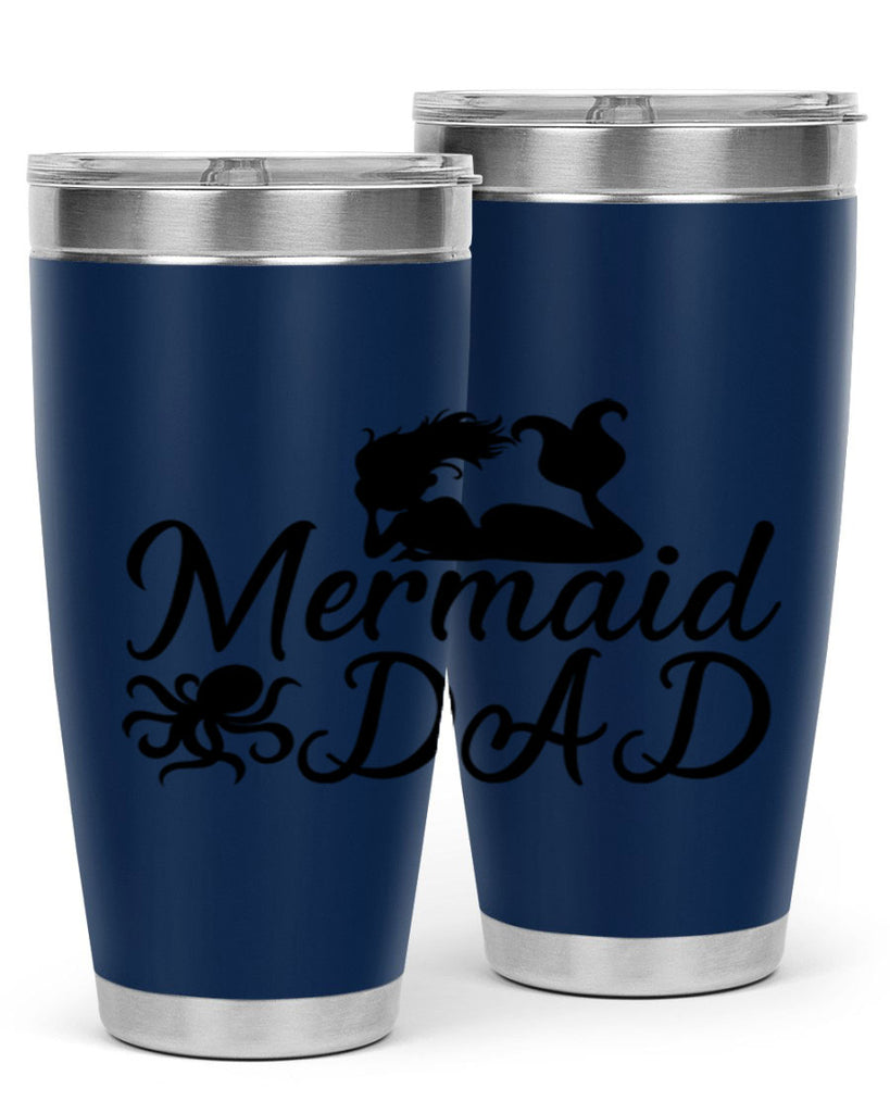 Mermaid Dad 357#- mermaid- Tumbler