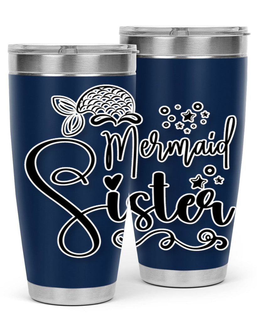 Mermaid Sister 441#- mermaid- Tumbler