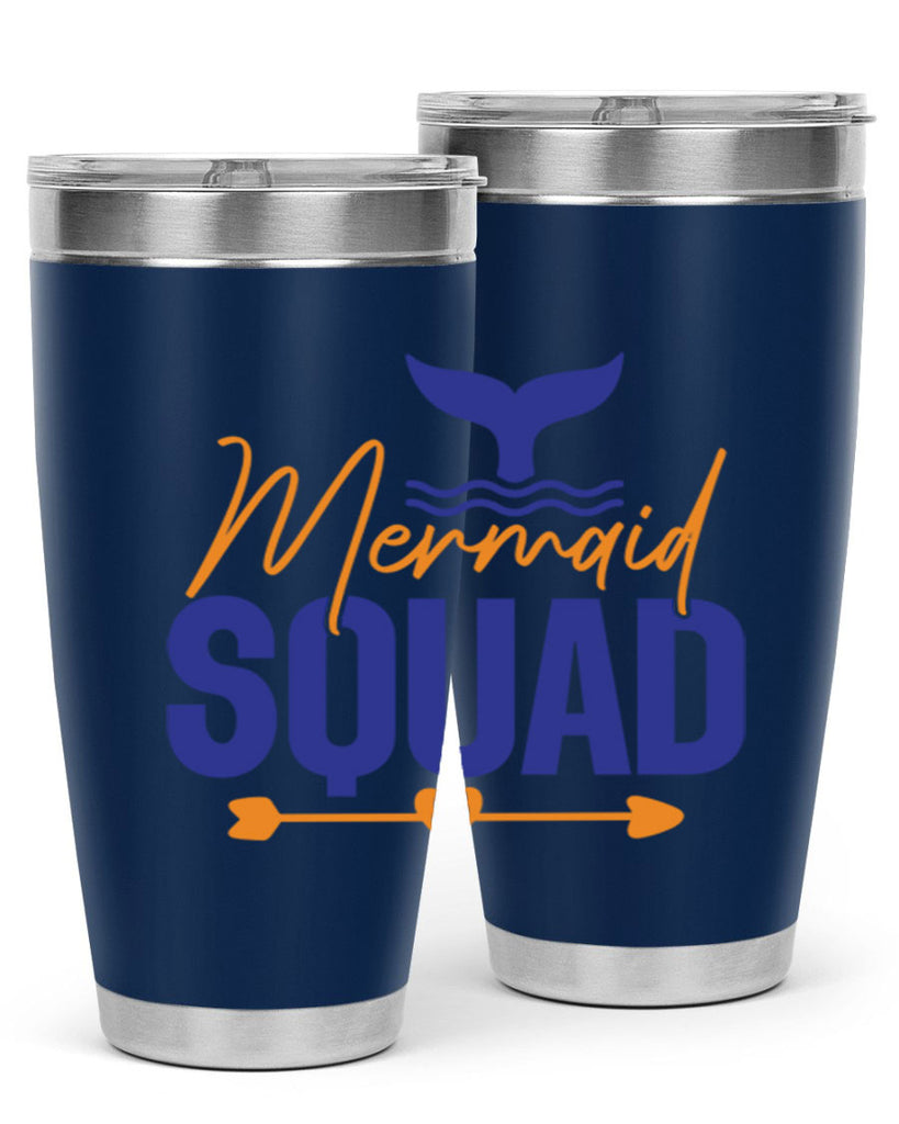 Mermaid Squad 376#- mermaid- Tumbler