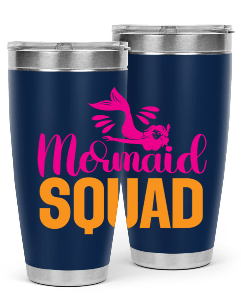 Mermaid Squad 381#- mermaid- Tumbler