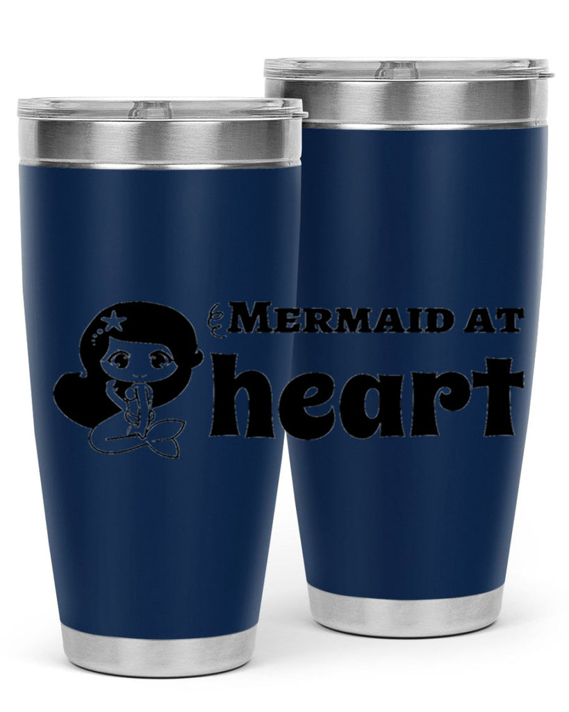 Mermaid at heart 393#- mermaid- Tumbler