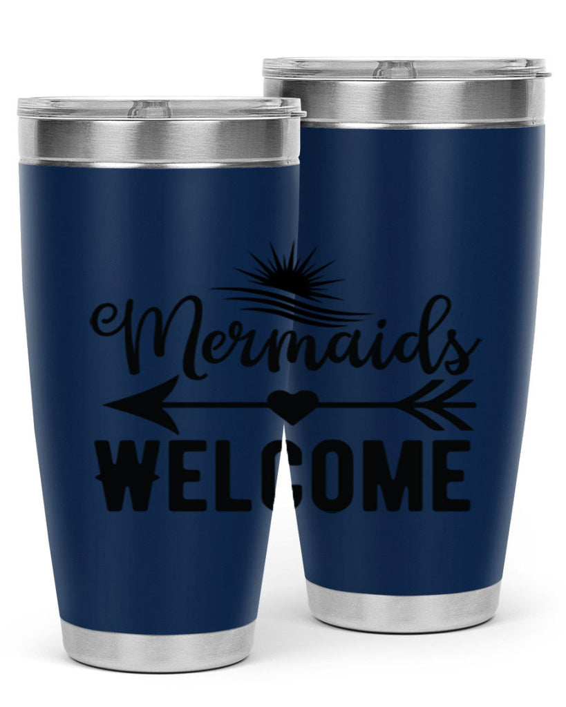 Mermaids Welcome 500#- mermaid- Tumbler