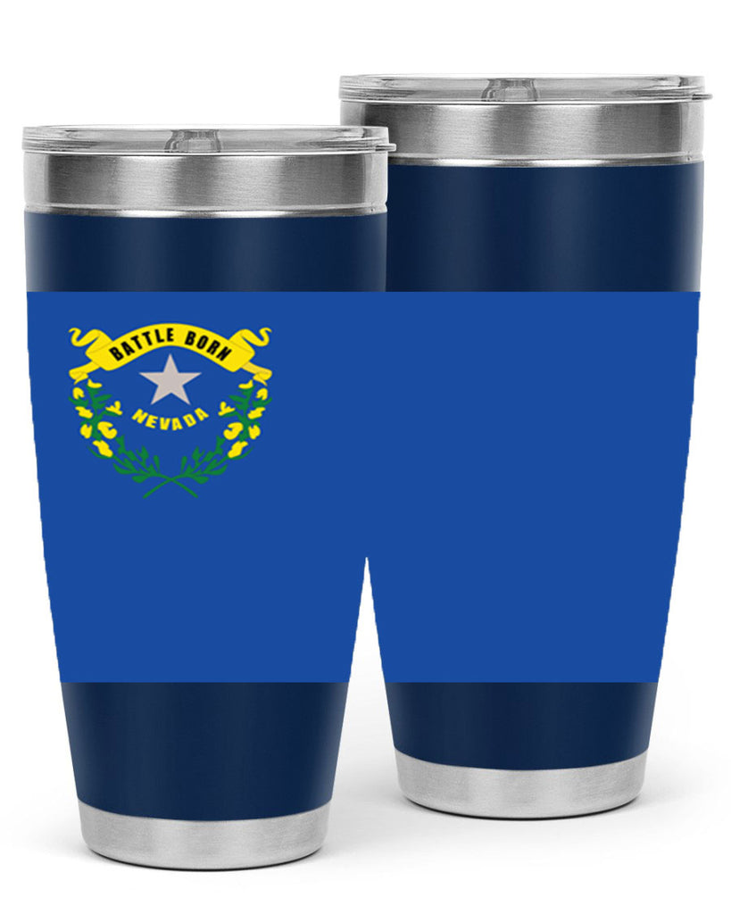 Nevada 24#- Us Flags- Tumbler