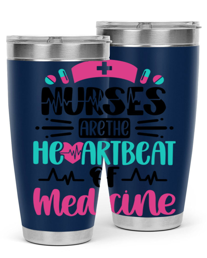 Nurses Are The Heartbeat Style Style 90#- nurse- tumbler