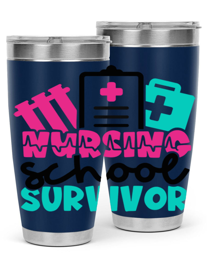 Nursing School Survivor Style Style 62#- nurse- tumbler