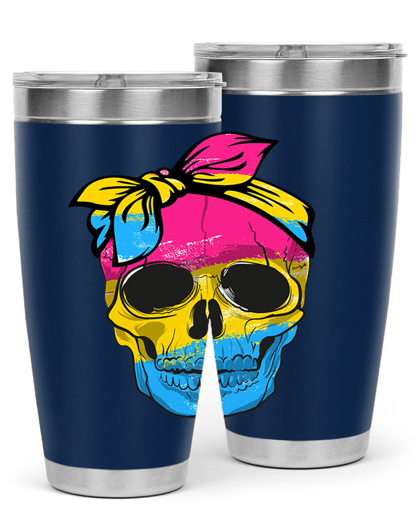 Pansexual Lgbtq Skull Gay Pride Png 30#- lgbt- Tumbler