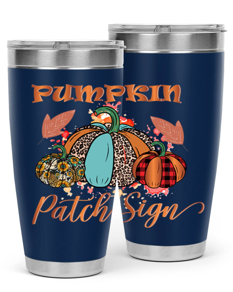 Pumpkin Patch Sign 530#- fall- Tumbler