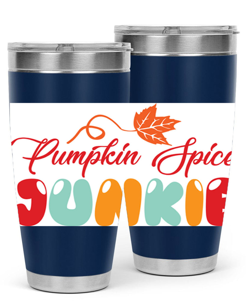 PumpkinSpiceJunkiedesign 569#- fall- Tumbler