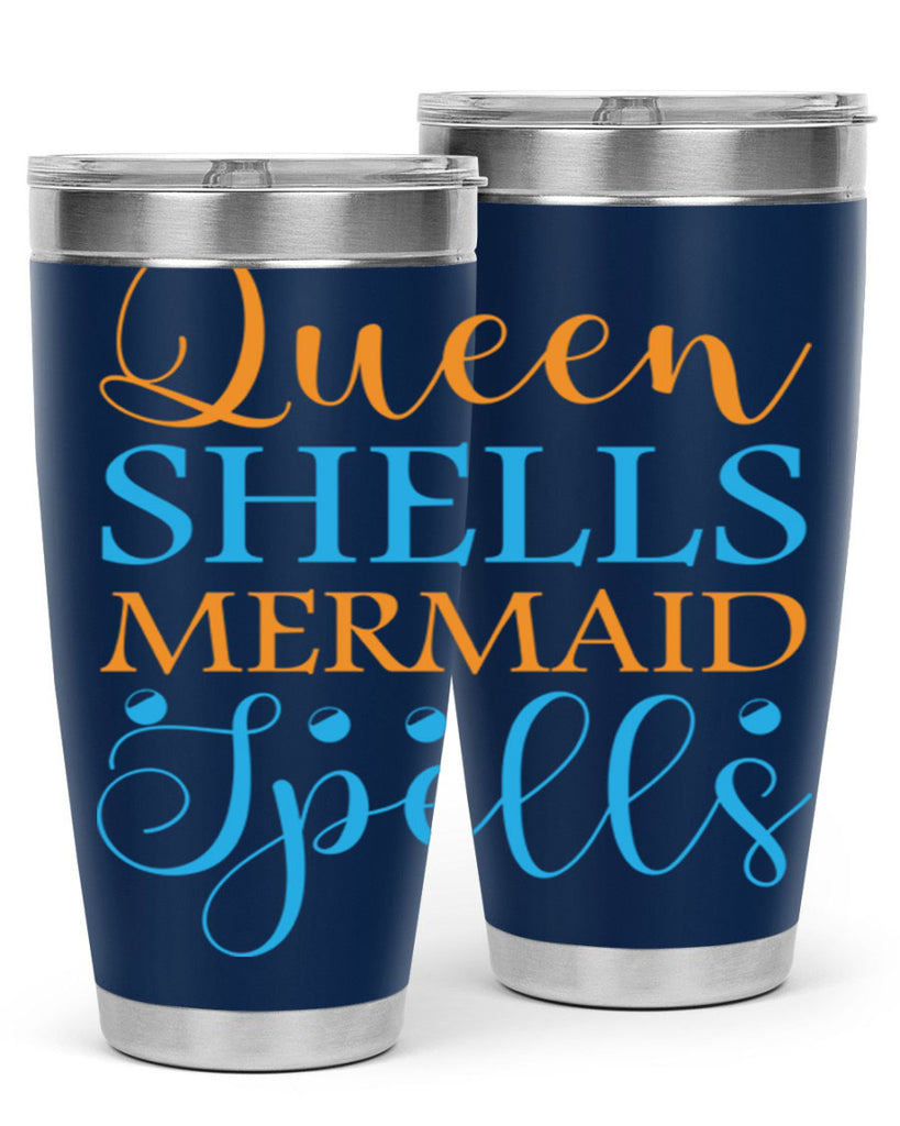 Queen Shells Mermaid Spells 546#- mermaid- Tumbler