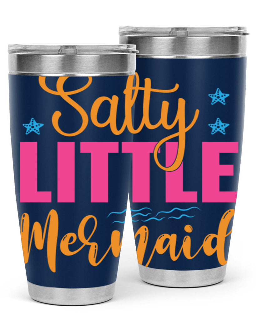 Salty Little Mermaid Design 574#- mermaid- Tumbler