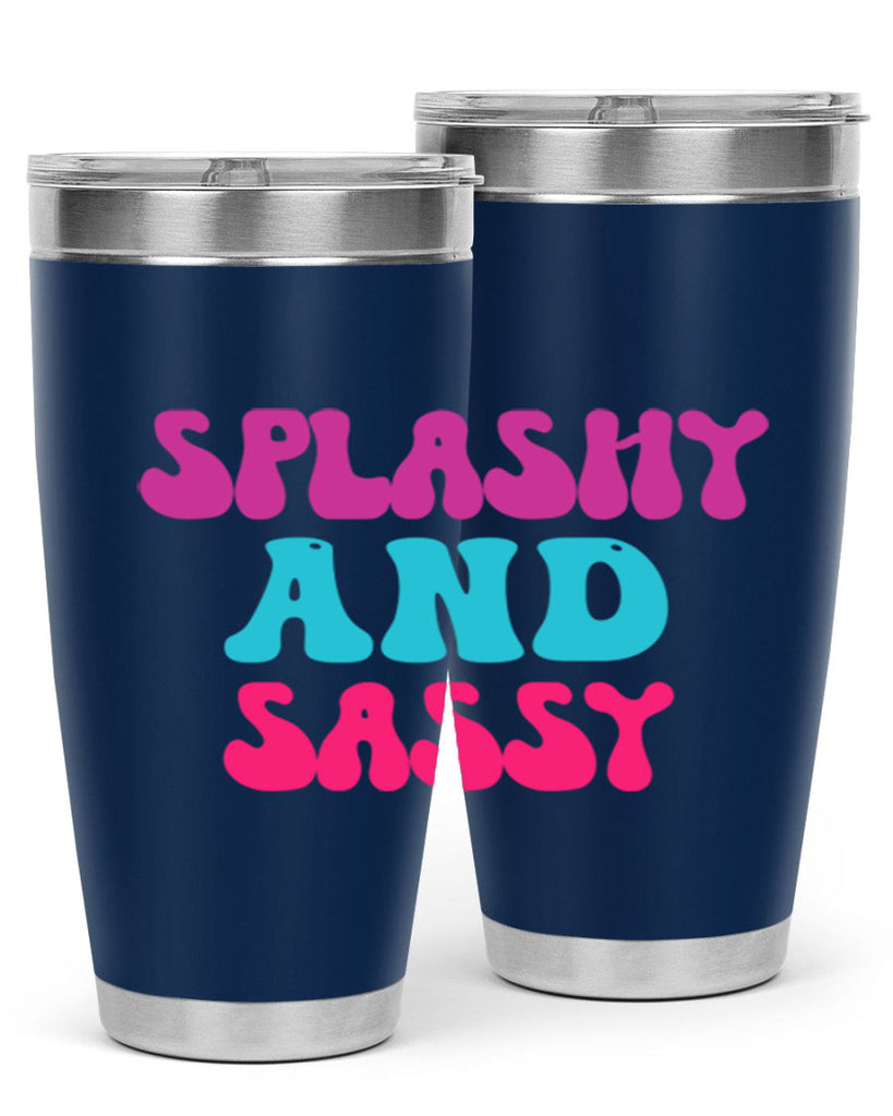 Splashy And Sassy 622#- mermaid- Tumbler