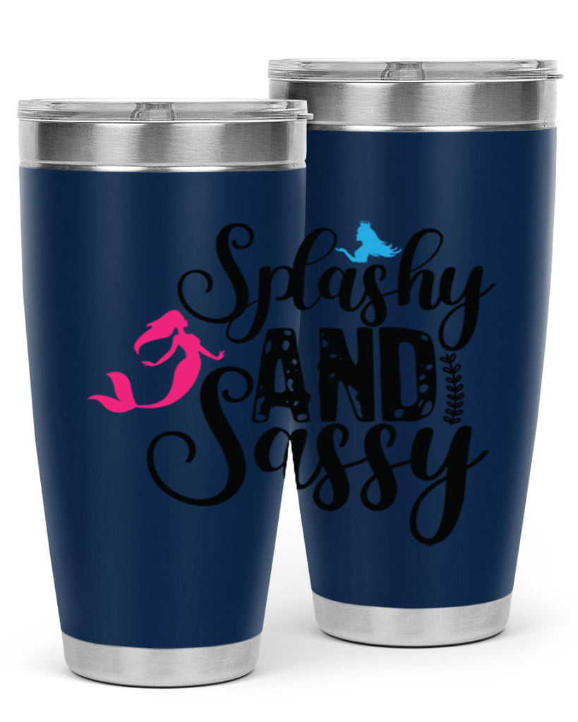 Splashy and Sassy 624#- mermaid- Tumbler