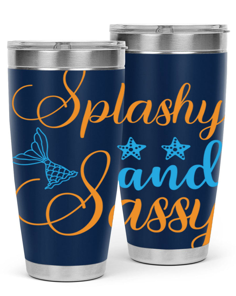 Splashy and Sassy Design 625#- mermaid- Tumbler