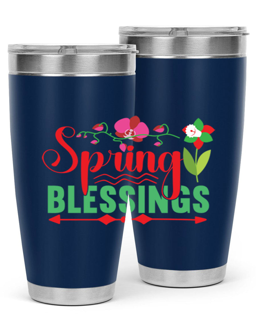 Spring Blessings 418#- spring- Tumbler