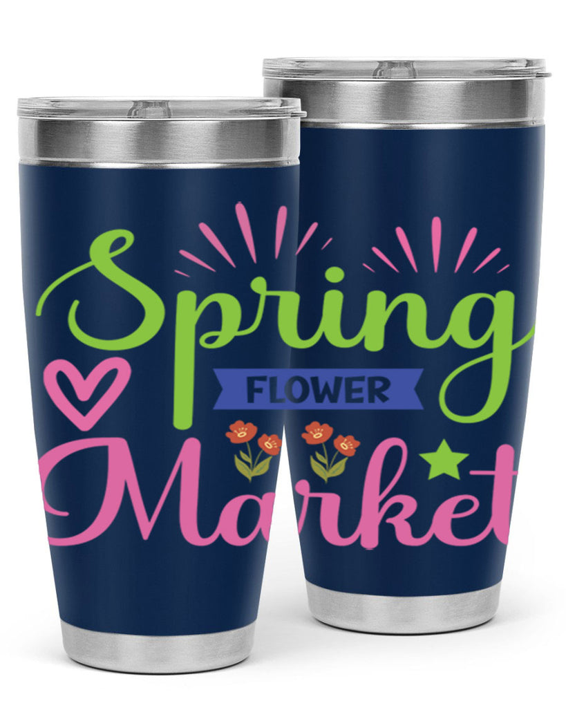 Spring Flower Market  487#- spring- Tumbler