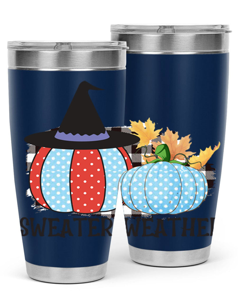 Sweater Weather Pumpkin Gnome 586#- fall- Tumbler