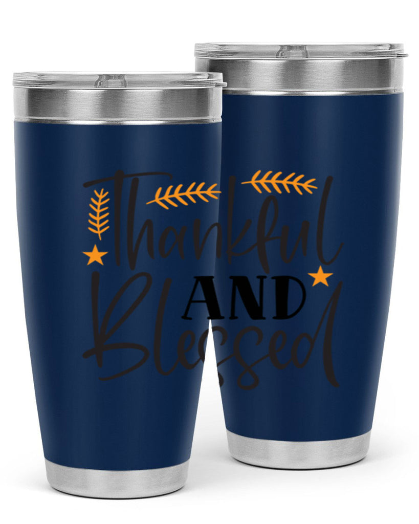 Thankfulandblessed 608#- fall- Tumbler
