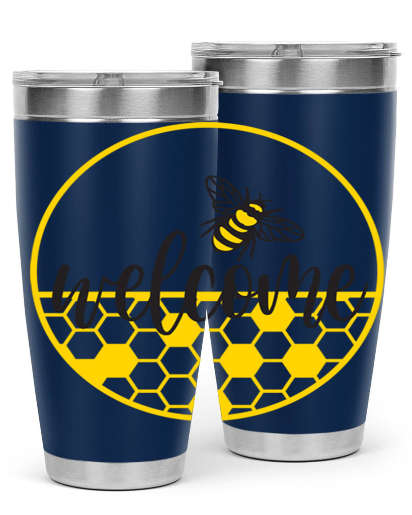 Welcome Bee and hive567#- spring- Tumbler