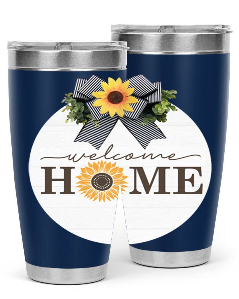 Welcome Home sunflower Mockup572#- spring- Tumbler