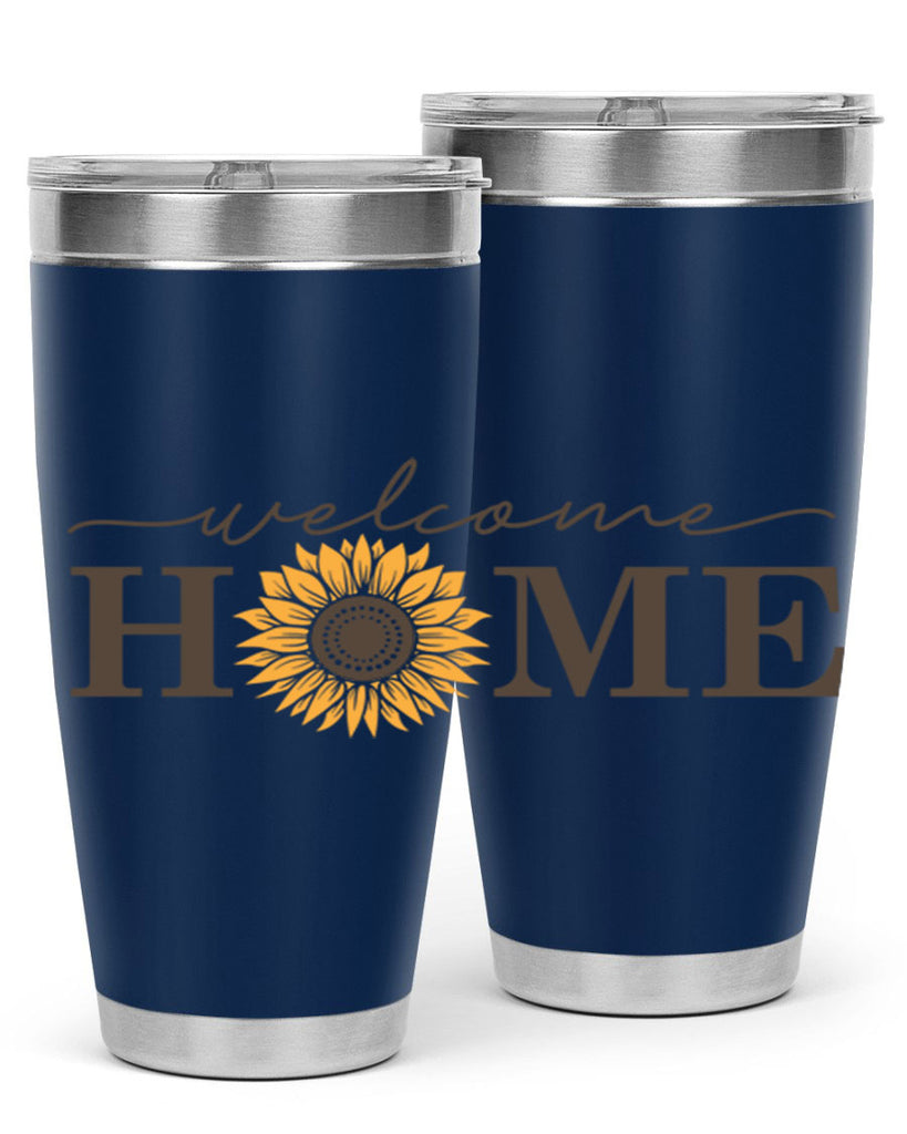 Welcome Home sunflower573#- spring- Tumbler